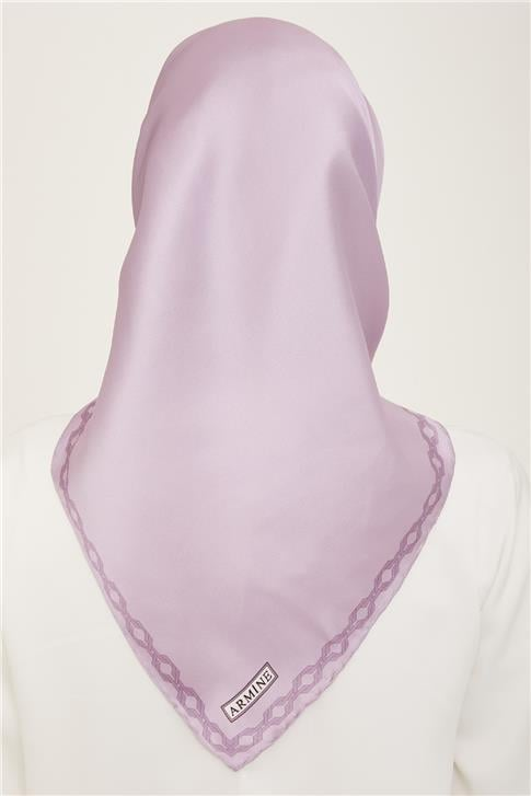 Armine Klasik Desenli Twill İpek Eşarp 24Ya9154 53 35
