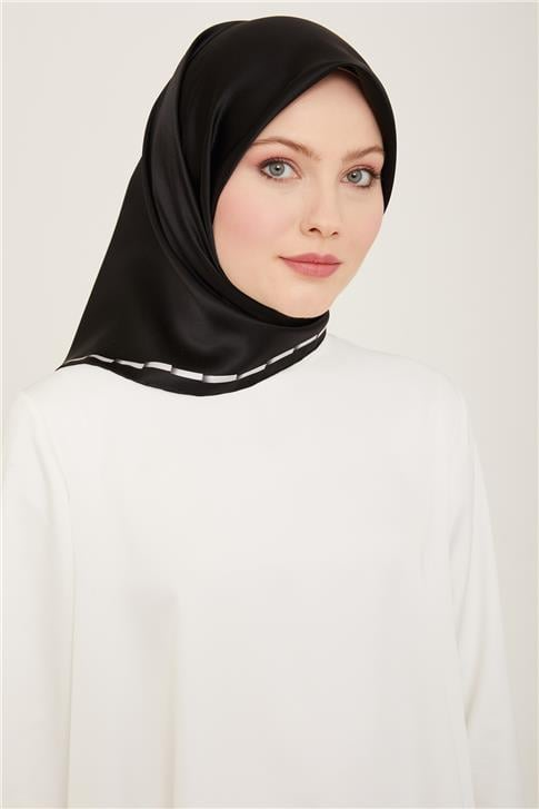 Armine Klasik Desenli Twill İpek Eşarp 24Ya9165 31 09
