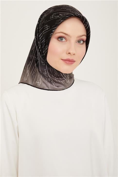 Armine Klasik Desenli Twill İpek Eşarp 24Ya9142 53 85