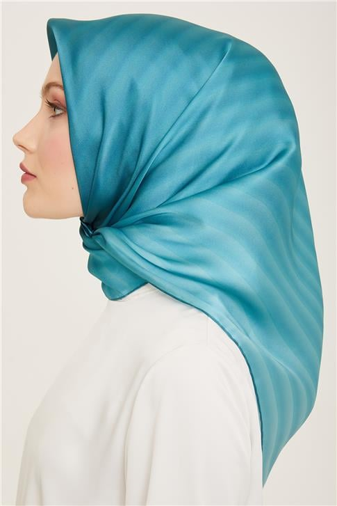 Armine Klasik Desenli Twill İpek Eşarp 24Ya9150 4 19