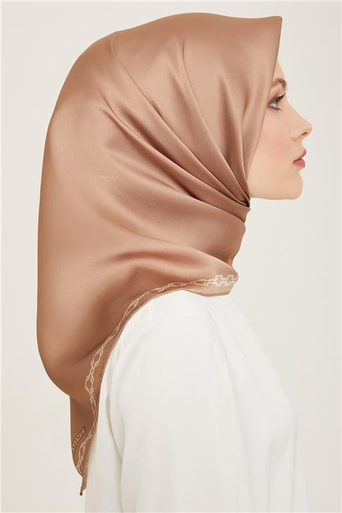 Armine Klasik Desenli Twill İpek Eşarp 24Ya9154 53 03