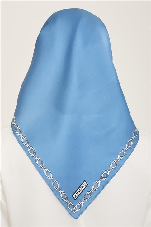 Armine Klasik Desenli Twill İpek Eşarp 24Ya9154 53 80
