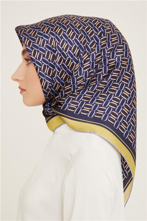 Armine Klasik Desenli Twill İpek Eşarp 24Ya9149 8 89