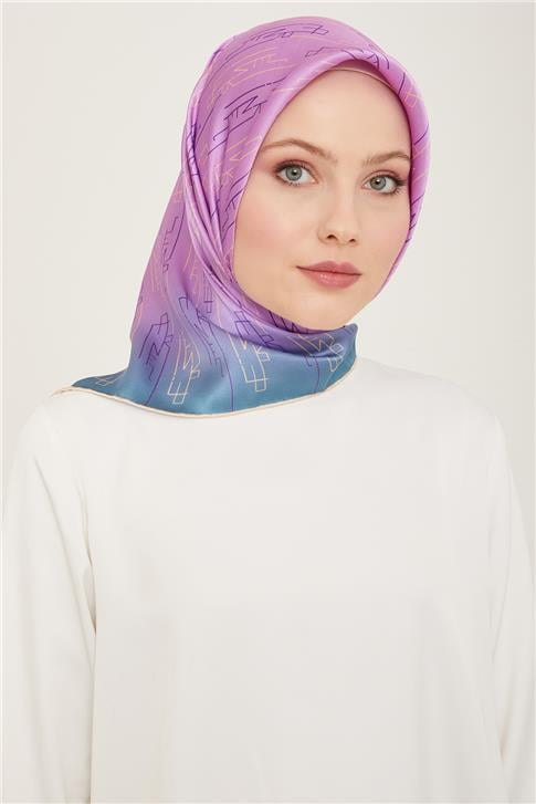 Armine Klasik Desenli Twill İpek Eşarp 24Ya9142 53 82