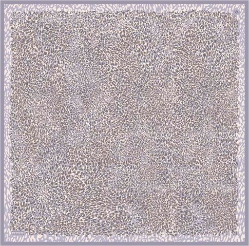 Armine Leopar Desenli Saf İpek Twill Eşarp 9352D 06