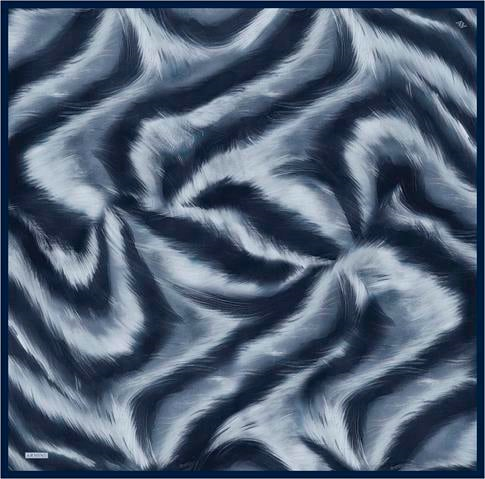 Armine Leopar Desenli Saf İpek Twill Eşarp 9432D 33
