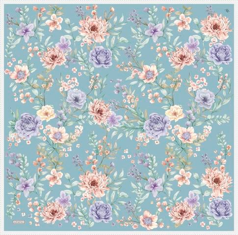 Armine Leopar Desenli Saf İpek Twill Eşarp 9347 31