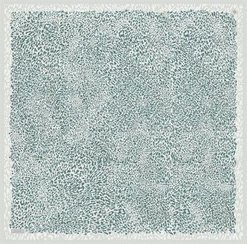 Armine Leopar Desenli Saf İpek Twill Eşarp 9352D 09