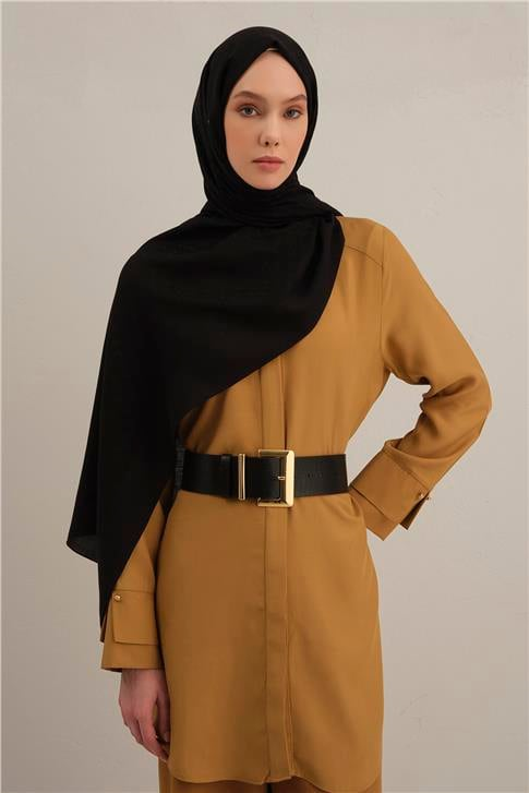 Armine Link Desen Bambu Cotton Şal 01