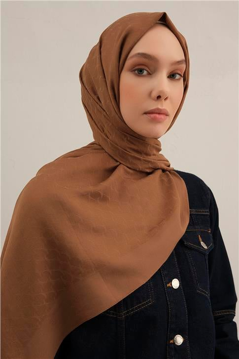 Armine Link Desen Bambu Cotton Şal 11