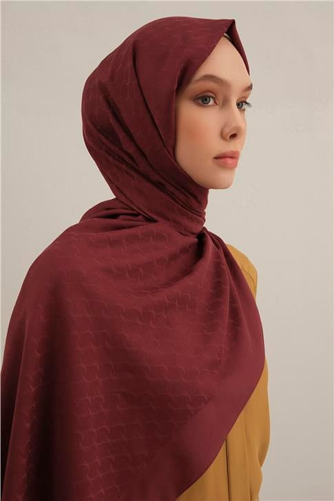 Armine Link Desen Bambu Cotton Şal 32