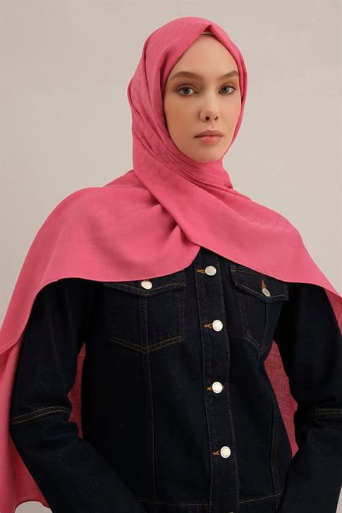 Armine Link Desen Bambu Cotton Şal 37