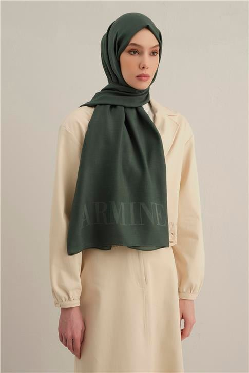 Armine Logo Drop Pamuk İpek Şal 50