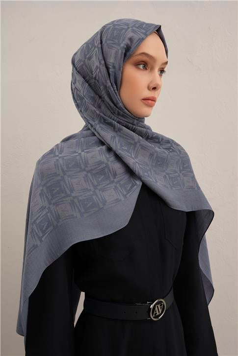 Armine Lyocell Naia Kare Monogram Şal 6 26