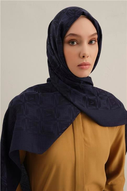 Armine Lyocell Naia Kare Monogram Şal 6 02