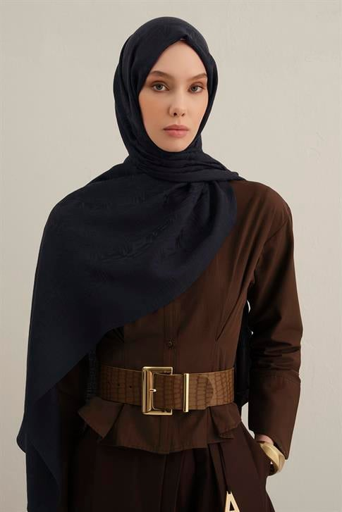 Armine Lyocell Naia Kare Monogram Şal 6 03