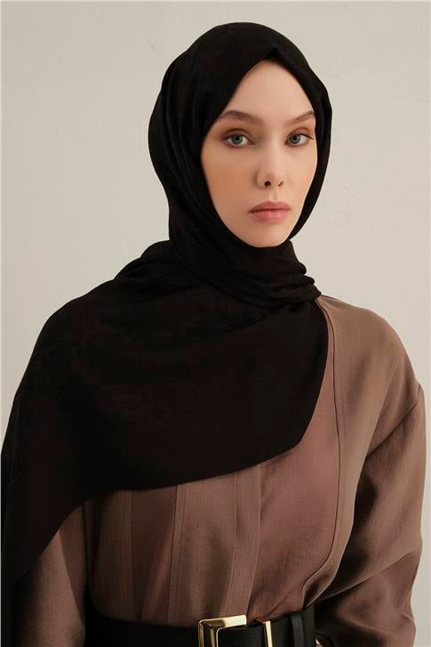 Armine Lyocell Naia Kare Monogram Şal 6 01