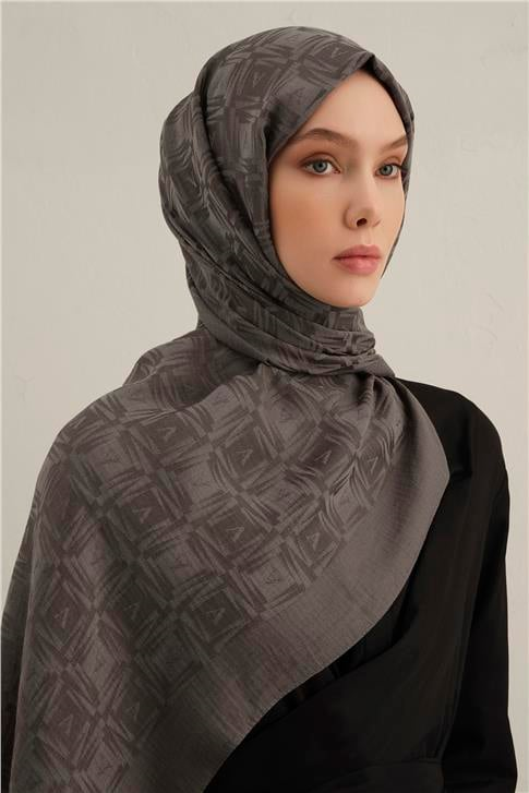 Armine Lyocell Naia Kare Monogram Şal 6 18