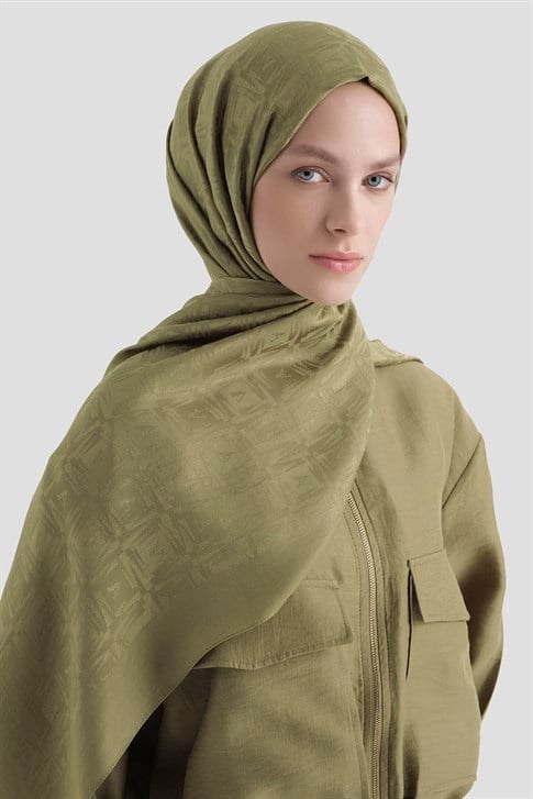 Armine Lyocell Naia Kare Monogram Şal 6 81