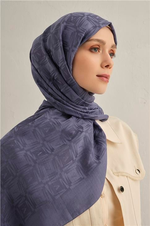Armine Lyocell Naia Kare Monogram Şal 6 42