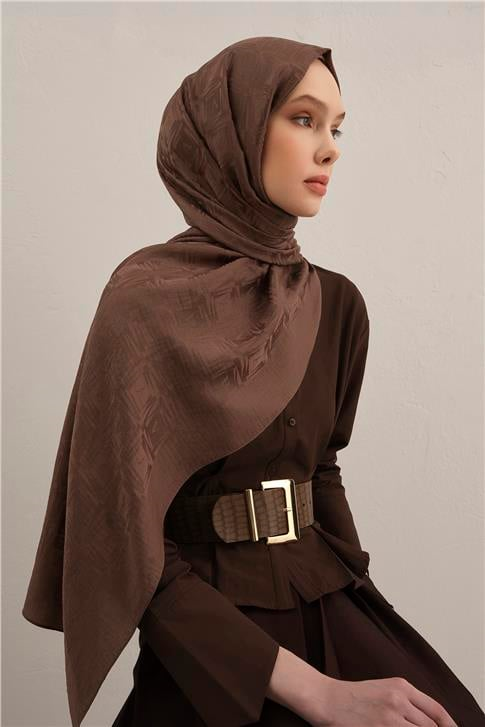 Armine Lyocell Naia Kare Monogram Şal 6 11