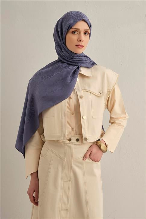 Armine Lyocell Naia Kare Monogram Şal 6 42