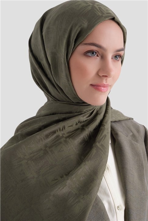 Armine Lyocell Naia Kare Monogram Şal 6 48