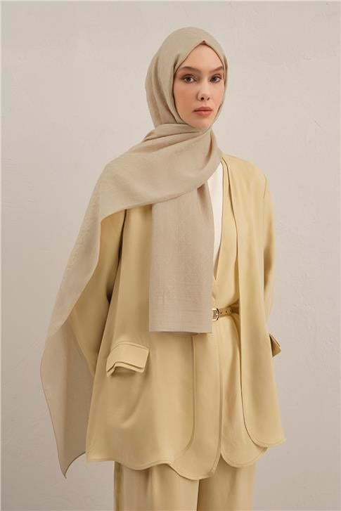 Armine Lyocell Naia Üçgen Monogram Şal 5 64