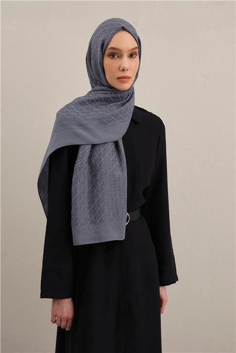 Armine Lyocell Naia Üçgen Monogram Şal 5 26