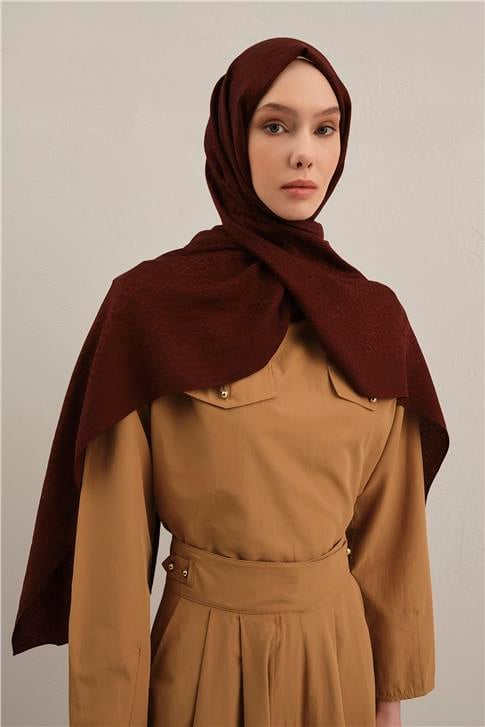 Armine Lyocell Naia Üçgen Monogram Şal 5 32