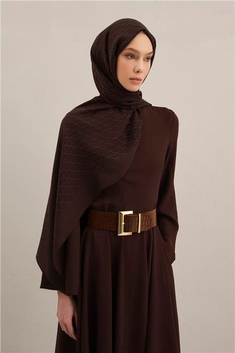 Armine Lyocell Naia Üçgen Monogram Şal 5 10
