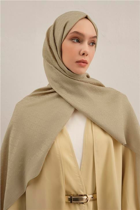 Armine Lyocell Naia Üçgen Monogram Şal 5 73