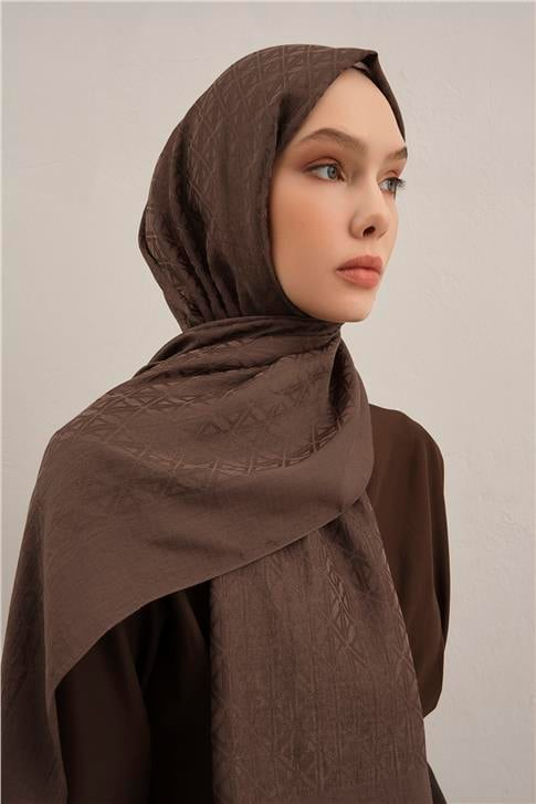 Armine Lyocell Naia Üçgen Monogram Şal 5 11