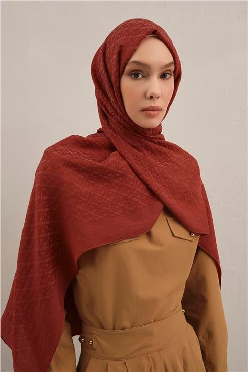 Armine Lyocell Naia Üçgen Monogram Şal 5 35