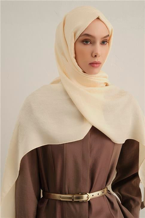 Armine Lyocell Naia Üçgen Monogram Şal 5 60