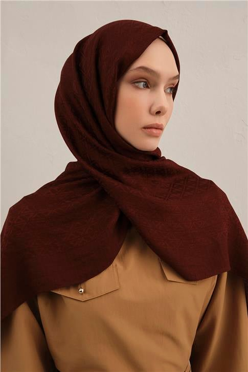 Armine Lyocell Naia Üçgen Monogram Şal 5 32