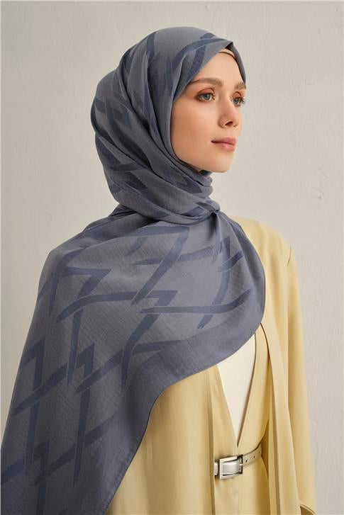 Armine Lyocell Naia Zikzak Desen Şal  1- 26