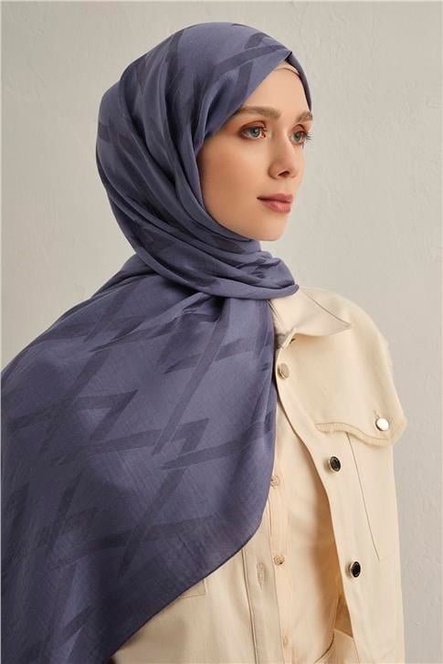 Armine Lyocell Naia Zikzak Desen Şal  1- 42