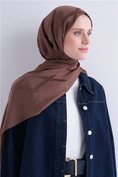 Armine Lyocell Naia Zikzak Desen Şal  1- 101