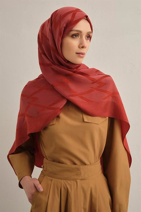 Armine Lyocell Naia Zikzak Desen Şal  1- 35