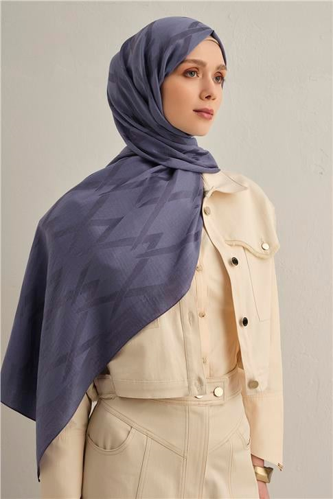 Armine Lyocell Naia Zikzak Desen Şal  1- 42