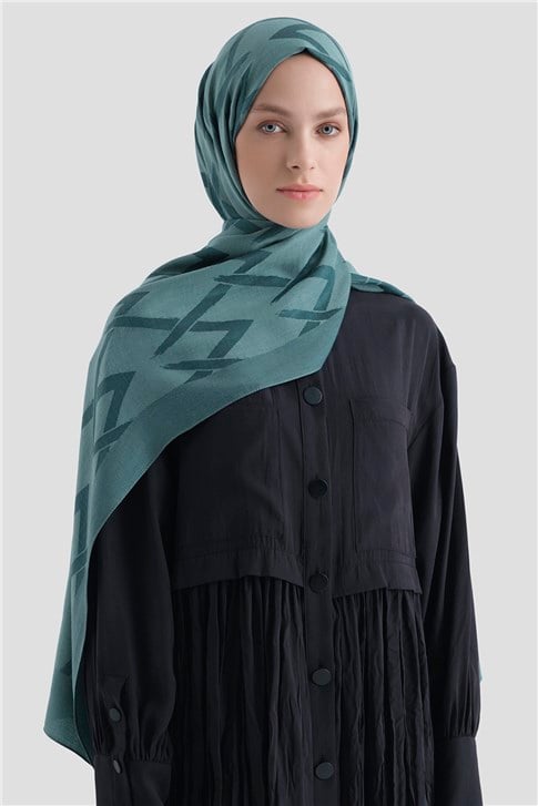 Armine Lyocell Naia Zikzak Desen Şal  1- 27