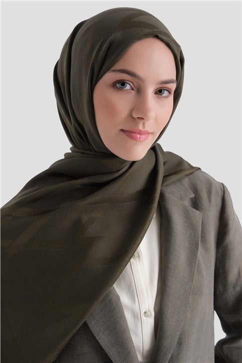 Armine Lyocell Naia Zikzak Desen Şal  1- 56