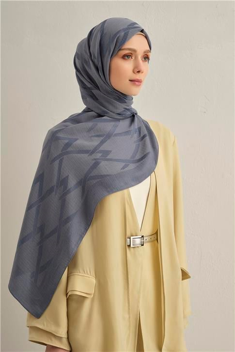 Armine Lyocell Naia Zikzak Desen Şal  1- 26