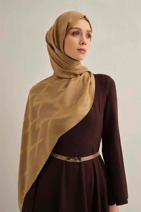 Armine Lyocell Naia Zikzak Desen Şal  1- 70