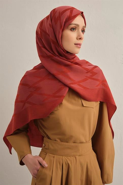 Armine Lyocell Naia Zikzak Desen Şal  1- 35