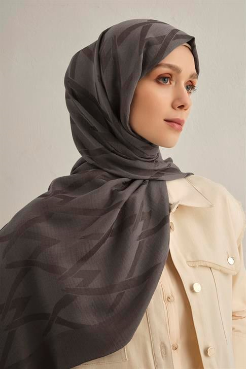 Armine Lyocell Naia Zikzak Desen Şal  1- 18