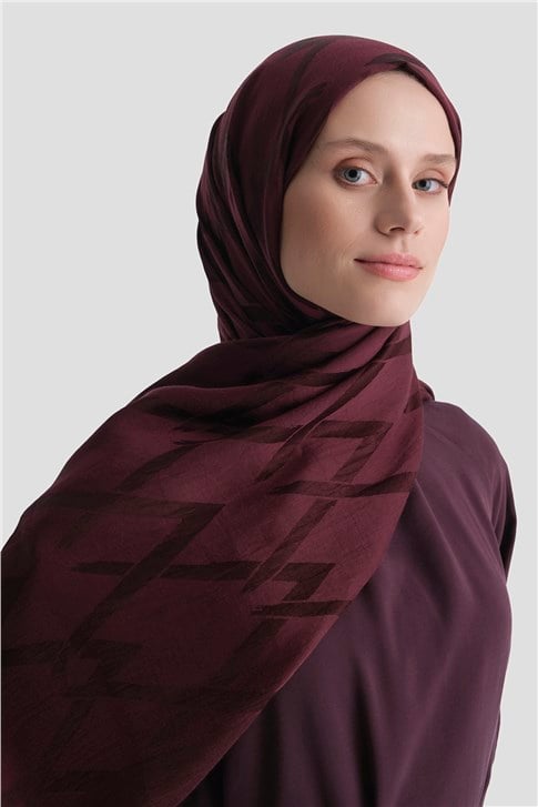 Armine Lyocell Naia Zikzak Desen Şal  1- 51