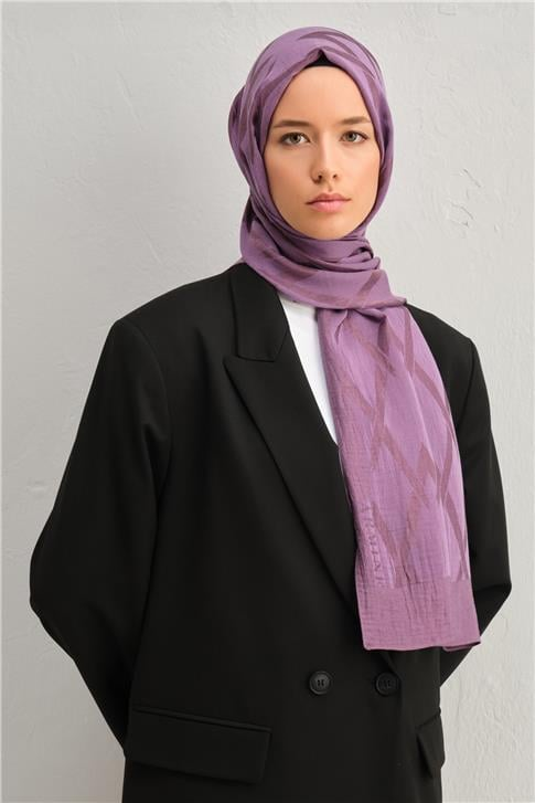 Armine Lyocell Naia Zikzak Desen Şal 1113-28