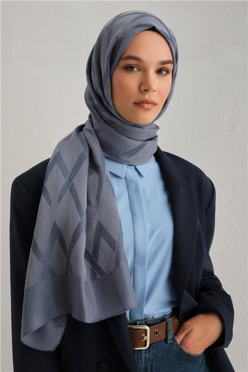 Armine Lyocell Naia Zikzak Desen Şal 1113-30